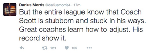 Illustration for article titled Former Laker Darius Morris Slams Byron Scott On Twitter, Says Account Was Hacked